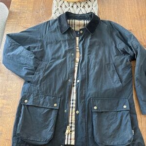 Burberry waxed coat